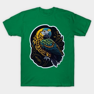 parrot, vintage colors, high detail, T-Shirt